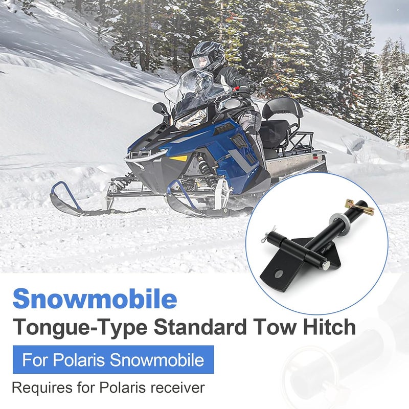 Jetuplusllc Snowmobile Tow Hitch for Polaris – Tongue-Type Standard Hitch – Replaces 2876677, 2874447, 1013969-067 - Image 5